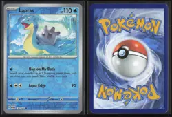 Lapras 131/165 Uncommon 151 Pokemon Reverse Holo Near Mint - Image 3