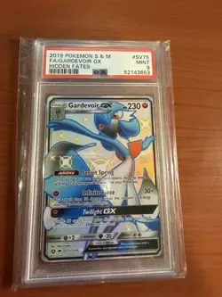 2019 Pokemon Sun & Moon Hidden Fates SV75 Full Art Gardevoir GX PSA 9 Shiny - Image 1