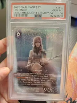 Lightning 1-141L FULL ART FOIL Final Fantasy Card Game 71010078 PSA 10 - Image 1