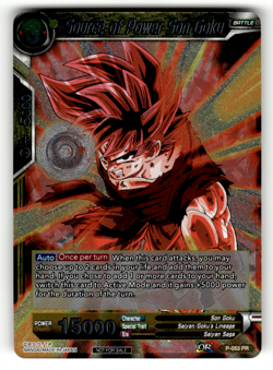 Source of Power Son Goku P-053 Foil Promo Promotion Cards NM - Image 1
