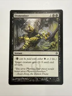 Dismember - Magic the Gathering MtG - New Phyrexia - LP - Image 1