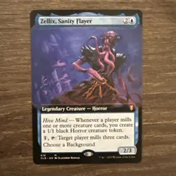 Zellix Sanity Flayer (Extended Art) 619 Commanders Legends Baldur's Gate - MTG - Image 1