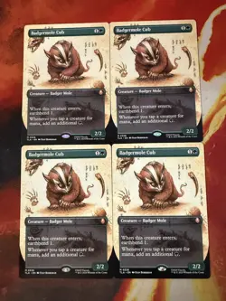 1x Badgermole Cub (Borderless) - TLA MTG LP - Image 1