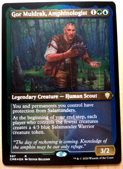 Gor Muldrak, Amphinologist - Etched Foil - Commander Legends - NM - EN - 597 - Image 1