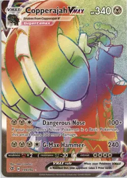 Copperajah VMAX (Secret) - Secret Rare - SWSH02: Rebel Clash - NM - Holo MTG x1 - Image 1