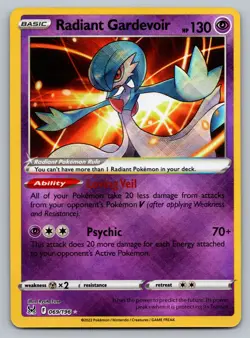 Radiant Gardevoir Pokemon Lost Origin 069/196 Radiant Rare NM - Image 1
