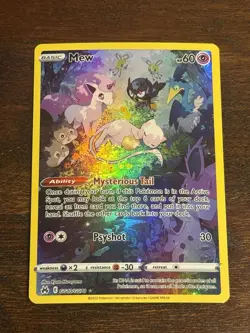 Pokemon Mew Crown Zenith Galarian Gallery Ultra Rare Holo GG10/GG70 NM L1 - Image 1