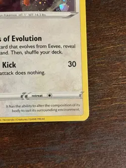 Eevee SWSH042 Holo Promo Sword & Shield Promo Pokemon Holo Near Mint - Image 4