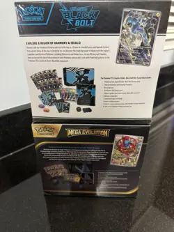 Pokemon TCG ETB Elite Trainer Boxes Mega Evolution Lucario Black Bolt New Sealed - Image 3