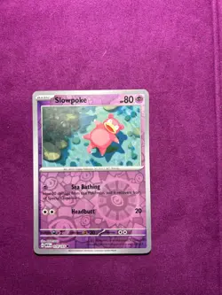Pokemon TCG Slowpoke Scarlet & Violet - 151 079/165 Reverse Holo Common - Image 1