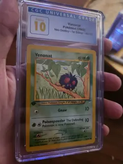 (POP 5) CGC 10 PRISTINE Pokemon Venonat 1st Edition Neo Destiny 90/105 Card - Image 5