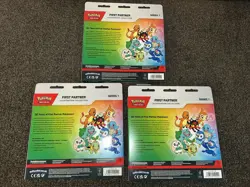 Pokemon TCG First Partner Illustration Collection Series 1 Lot Of 3 Sealed - Image 2