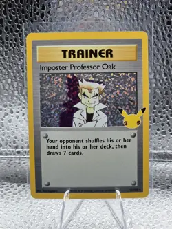 Pokemon TCG Imposter Professor Oak 73/102 Holo Celebrations Classic Collection - Image 1