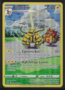 Pokemon 2023 Electivire GG08/GG70 Crown Zenith: Galarian Gallery Full Art NM - Image 1