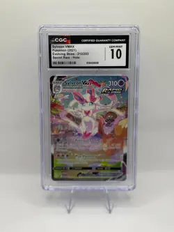 POKEMON SYLVEON VMAX ALT ART EVOLVING SKIES 212 CGC 10 GEM MINT SECRET RARE - Image 1