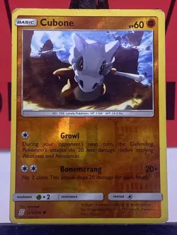 Cubone 105/236 Sun & Moon Reverse Holo Common Pokemon TCG 2019 HP - Image 3