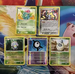 Vintage Pokemon Card Lot Reverse Holo Fire Ivysaur Jirachi - Image 1