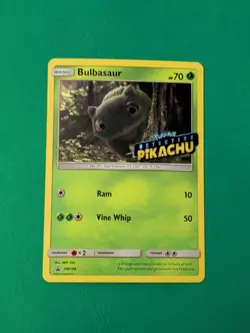 Pokemon TCG Bulbasaur SM198 Black Star Promo Detective Pikachu Holo - Image 2