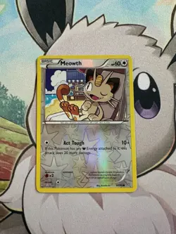 Pokemon TCG Meowth XY Ancient Origins 61/98 Reverse Holo Common - Image 1