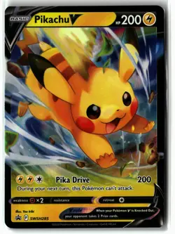 Pikachu V ⭐ SWSH285 Holo Promo Sword & Shield Promo Pokemon NM - Image 1