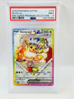 2025 Pokemon SVP EN Eevee ex Pre Super Premium Collection #174 PSA 9 - Image 1