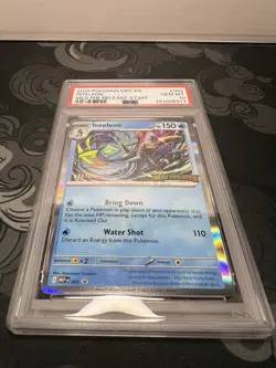 2025 POKEMON MEP EN-ME BLACK STAR PROMO | INTELEON STAFF STAMPED #002 PSA 10 - Image 3