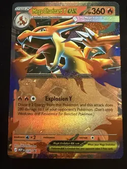 Pokemon Charizard Lot - Mega Charizard X 13/94 + 2 x Mega Charizard Y Promo - Image 3