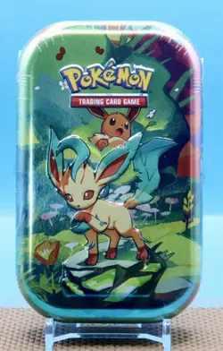 Pokemon TCG: Scarlet & Violet Prismatic Evolutions Mini Tin Leafeon💥 - Image 1