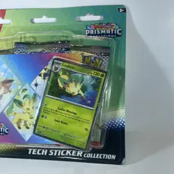 PRISMATIC EVOLUTIONS TECH STICKER COLLECTION LEAFEON POKEMON TCG BLISTER PACK - Image 4