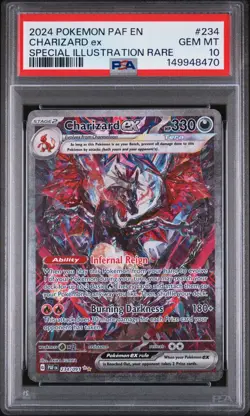 2024 Pokemon Paldean Fates Charizard EX Special Illustration Rare #234 PSA 10 - Image 1