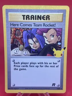 Here Comes Team Rocket 15/82 Pokemon Card Celebrations Rare Holo - Image 1