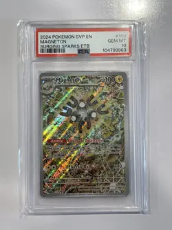PSA 10 - Pokemon Center Exclusive Magneton 159 Scarlet Violet Promo Holo - Image 1