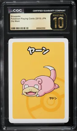 2019 Pokemon Japanese Playing Cards Old Maid Slowpoke CGC 10 PRISTINE - Image 1