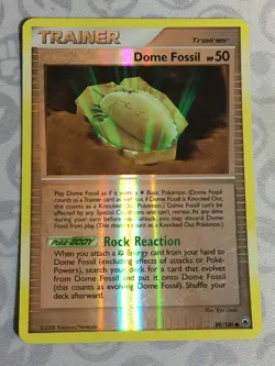 D1416 POKEMON TCG MAJESTIC DAWN DOME FOSSIL 89 HP REVERSE HOLO C - Image 1