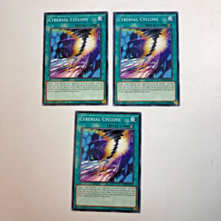 (3) YuGiOh! CYBERSAL CYCLONE: FLOD-EN053 COMMON 1st Edition NM - Image 1
