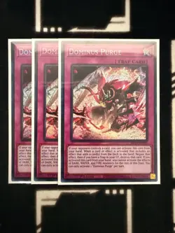 3X Dominus Purge Trap-Normal 1st Edition MP25-EN095 Yu-Gi-Oh! TCG Card - Image 1
