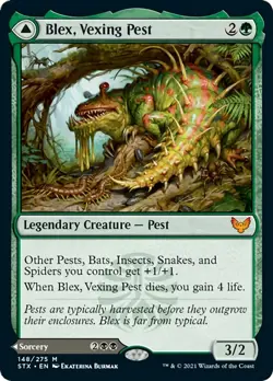 Blex, Vexing Pest / Search for Blex Strixhaven: School of Mages NM CARD ABUGames - Image 1
