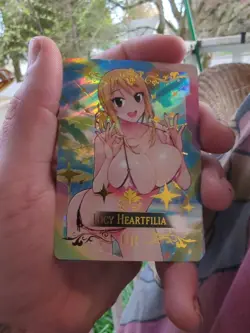 Lucy Heartfilia Fairy Tail Goddess Anime Waifu Card Girl Foil Doujin Holo ACG - Image 1