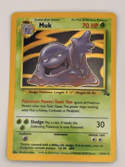 Muk 13/62 Fossil Holo Rare Card Unlimited Edition NM Condition - Image 1