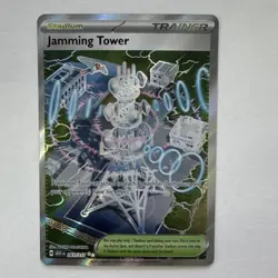 Pokemon Jamming Tower 243/182 Sv10: Destined Rivals Hyper Rare Holo Card - Image 1