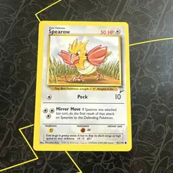SPEAROW - 92/130 - Base Set 2 - Pokemon Card - Image 1