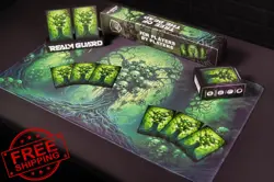 Realm Guard 100ct Matte TCG Card Sleeves, Tree of Dead Art Green Black - Image 2