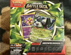 Pokemon Deluxe Battle Deck Meowscarada EX 60 Card Deck (New & Sealed) - Image 1