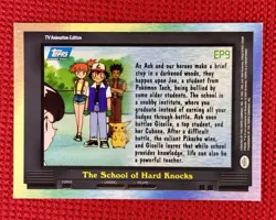 2000 Topps Blue Logo Pokemon Card EP9 The School of Hard Knocks NM - Image 2