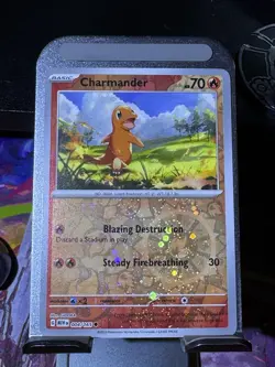 Charmander (Cosmos Holo) 004/165 Pokemon Card - Sv: Scarlet & Violet Promo - NM - Image 1