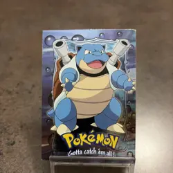 #09 Blastoise Stage 3 Pokemon Topps Holo Foil Card - E9 of 12 MP - Image 1