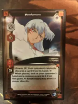 Sesshomaru Hidden Rare H1 Character Card Inuyasha TCG Keshin Set 9 Score 2008 - Image 1