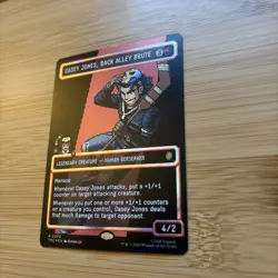 MTG TMNT Casey Jones, Back Alley Brute Borderless Surge Foil Pixel 0090 - Image 2