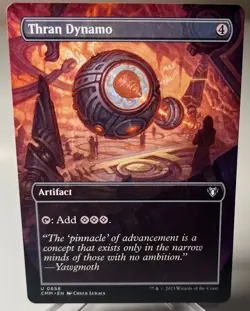 Magic MTG - Thran Dynamo *Borderless* Commander Masters #658 Near Mint Artifact - Image 1