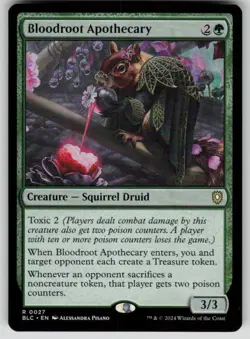 Bloodroot Apothecary Rare Commander: Bloomburrow 27 MTG Near Mint - Image 1